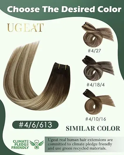 Ugeat Remy Extensions de trame de cheveux