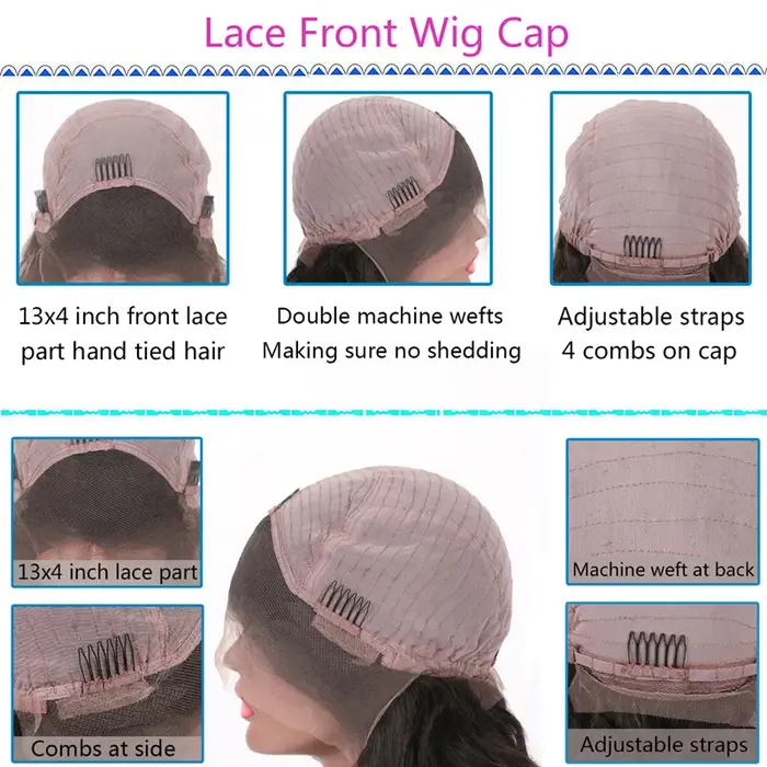 Platine-Perruque Full Lace Wig Brésilienne Naturelle