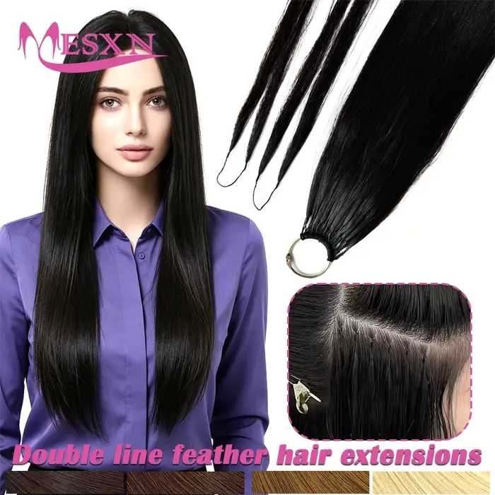 Extensions de cheveux MESXN à double ligne