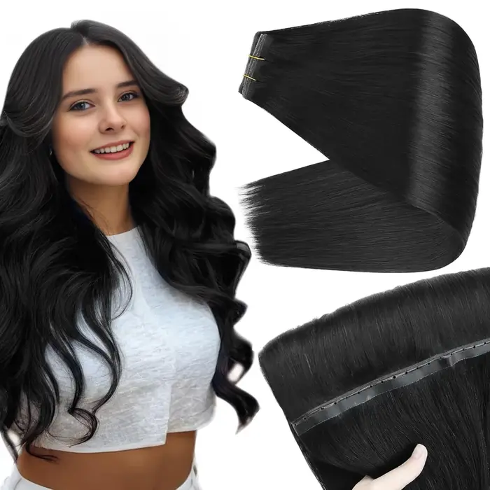 VeSunny papillon Extensions de cheveux vrais cheveux humains Balayage génie trame Extensions de chev