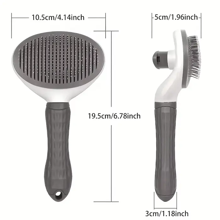 Peigne d'épilation pour animaux de compagnie en un clic pour un toilettage sans effort des chiens et des chats-brosse d'épilation flottante avec fonction automatique