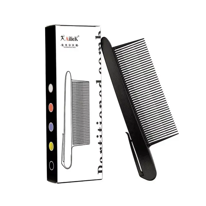 Pince à cheveux professionnelle 1 pièce pour salon de coiffure, peigne à dents larges pour coupe, co