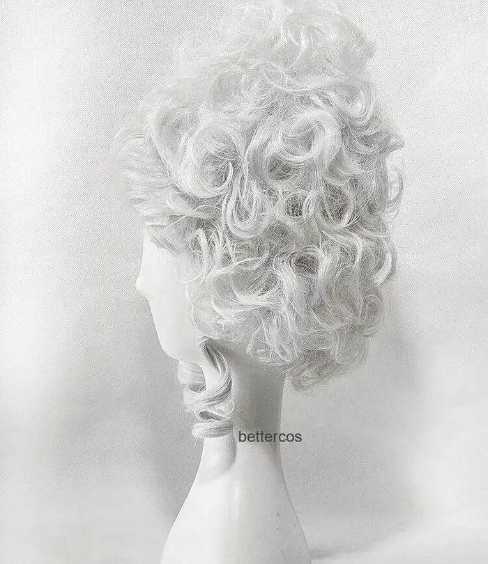 Perruque de Cosplay Marie Antoinette princesse moyenne bouclée perruques de cheveux résistants à la chaleur