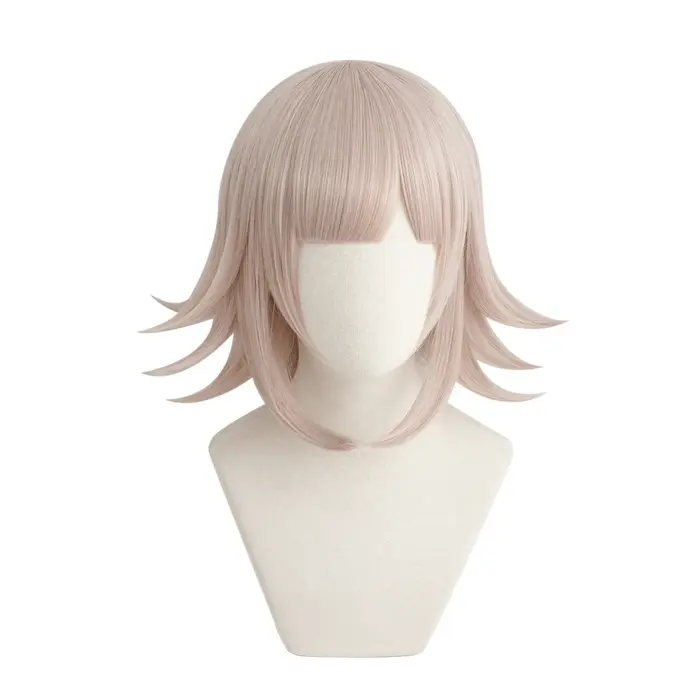 【AniHut】NANAMI CHIAKI Perruque Super Danganronpa Cosplay Perruque synthétique résistante à la chaleu