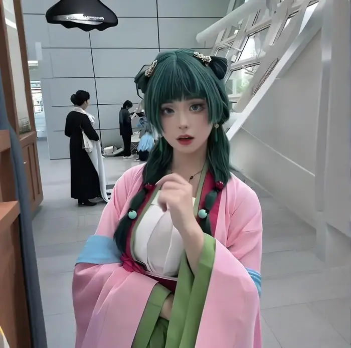 Maomao Cosplay Costume perruque Anime l'apothicaire journaux robe rose fête d'halloween pour les femmes