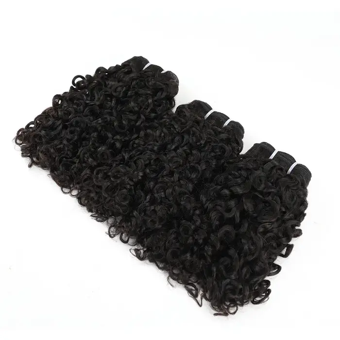 Malaisie 12A paquets de cheveux humains bouclés paquets de cheveux bouclés profonds cheveux bruts br