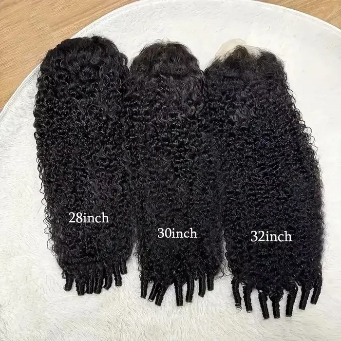 7x5 birman bouclés sans colle perruques cheveux humains 250% Permium 13x6 vague profonde dentelle av