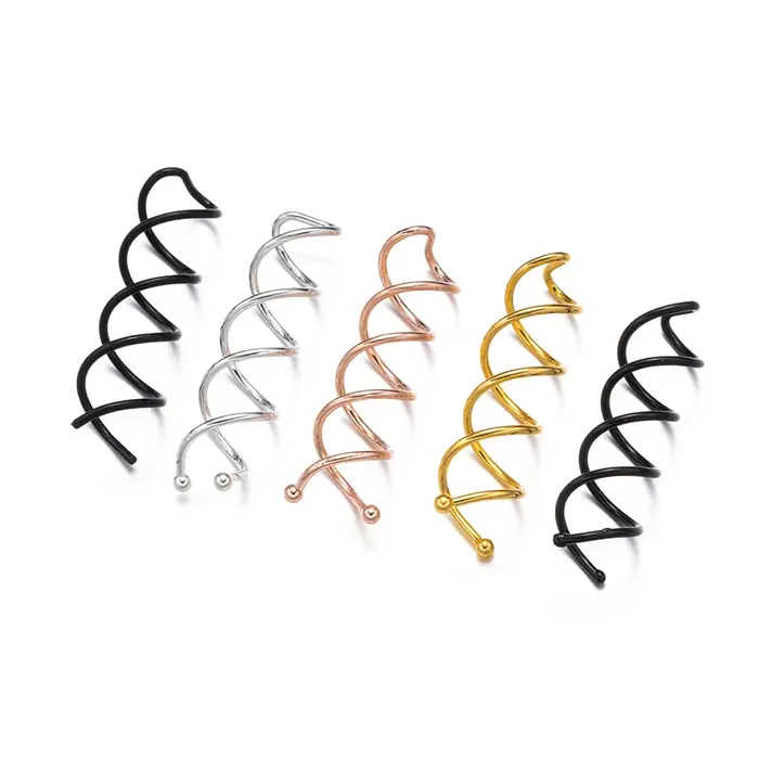 Épingle à cheveux en spirale en métal