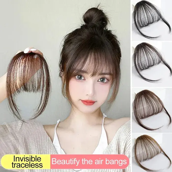 Faux Air frange cheveux Extension à clips