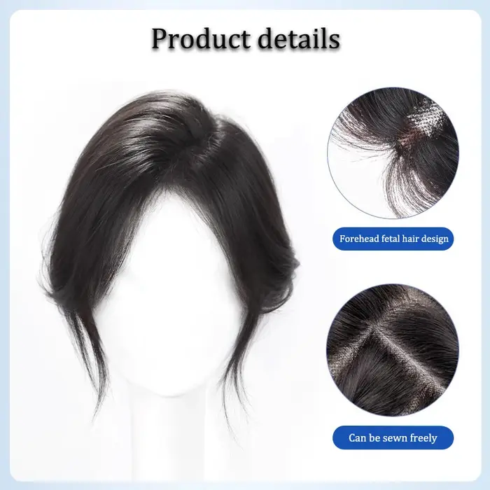 Patchs capillaires pour femmes aux cheveux volumineux sur le dessus de la tête