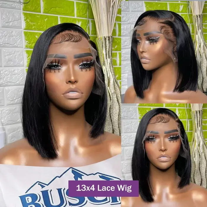 Perruque Bob Lace Front Wig 13x4