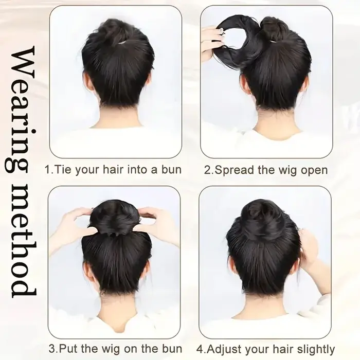 Chignon synthétique magique de 4 pouces
