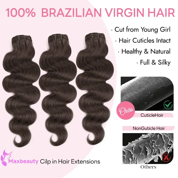 Extensions de cheveux à clipser