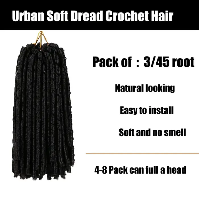 Extensions de cheveux synthétiques bouclés de 14 pouces
