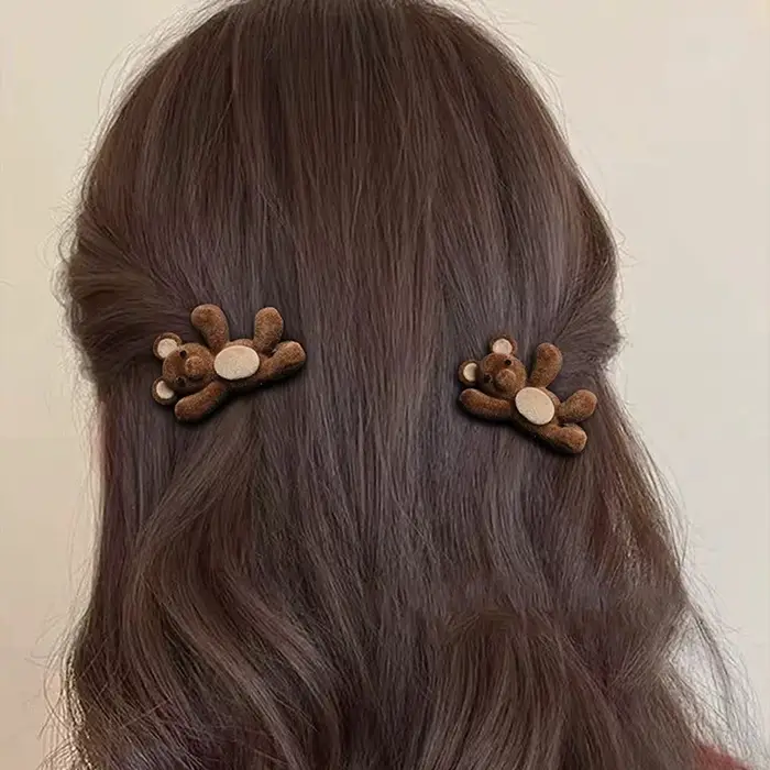 Pinces à cheveux en velours pour femmes