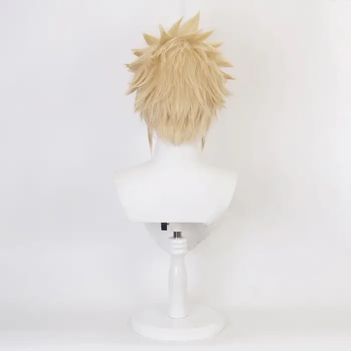 Anime Final Fantasy VII FF7 Cloud Strife lin Blonde Cosplay perruque résistant à la chaleur synthétique cheveux perruques Halloween