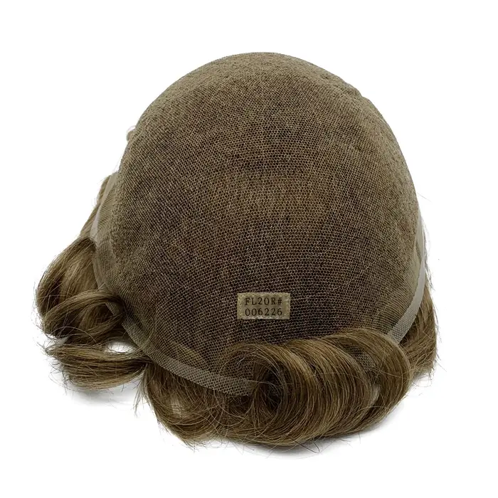 Stock de cheveux dentelle française noeud de blanchiment naissance des cheveux naturelle toupet pour