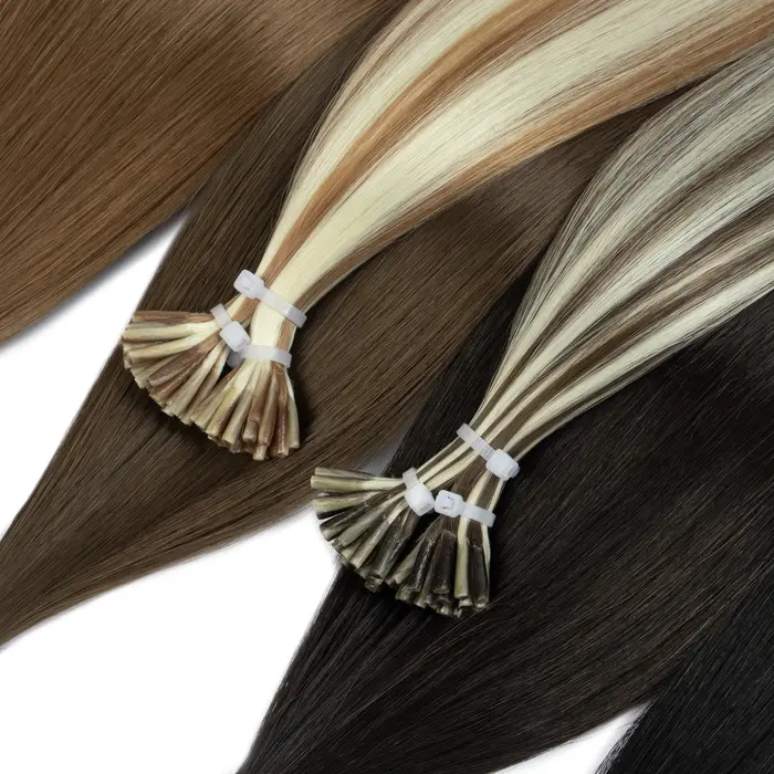 Extensions de cheveux synthétiques à pointe droite