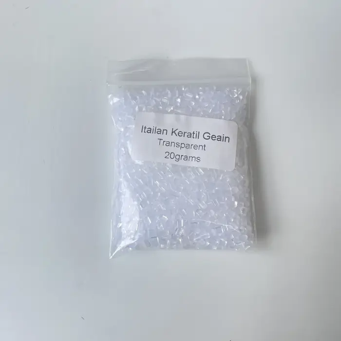 Colle KerBrian Italian pour Extensions de Cheveux, Granules, Grains, Perles, Colle Transparente, 20G