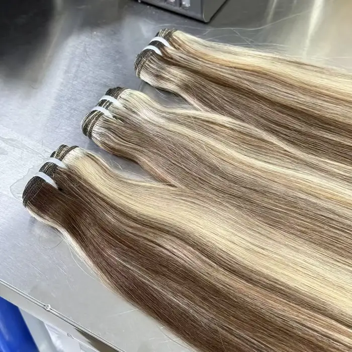 VBeauty Extensions de trame de cheveux brésiliens Ombre couleur mixte