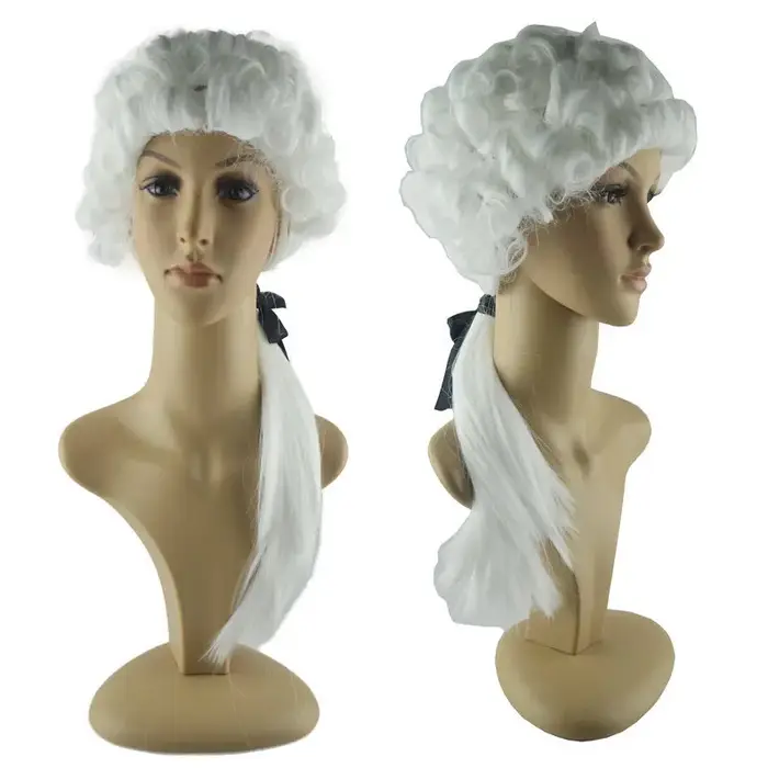 Halloween Festival fête Performance accessoires juge Cosplay perruque blanche Anime Cosplays carnaval perruques 2026