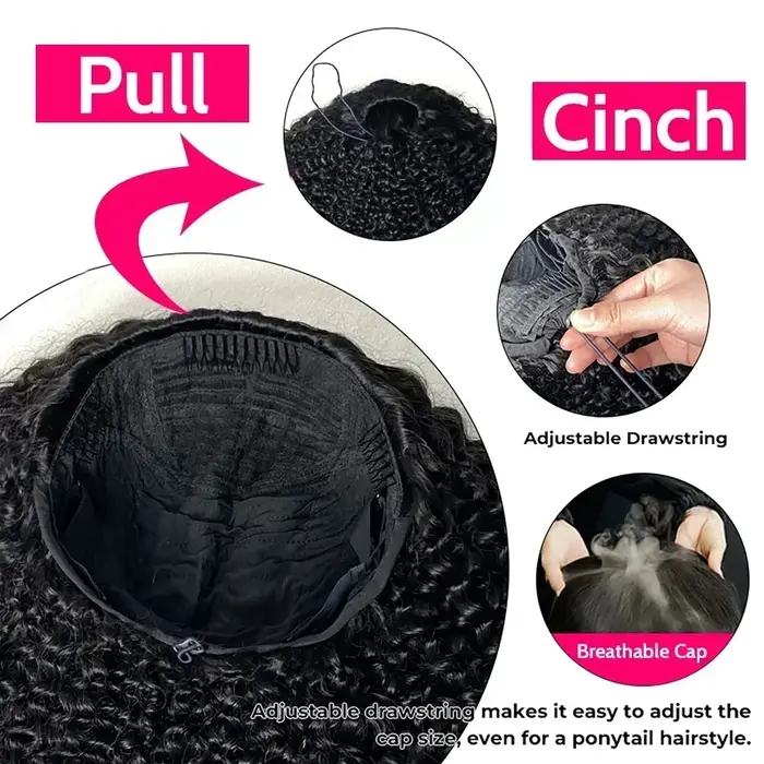 250% perruques sans colle cheveux humains birman bouclés bandeau perruque mise à niveau 3 en 1 demi-