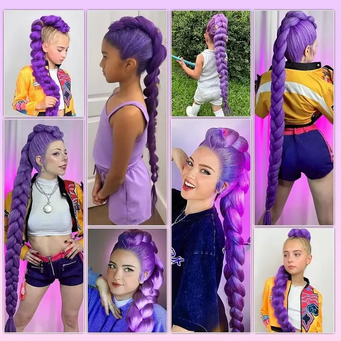 Extension de cheveux synthétiques pour femme