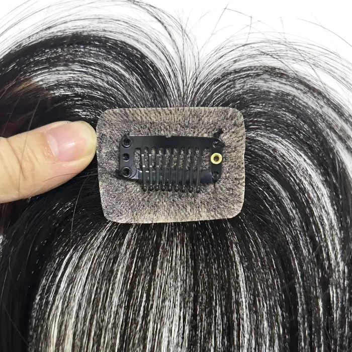 100% cheveux humains Mini frange pour femmes 360 couverture front chauve