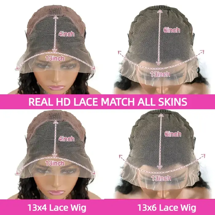 Perruque Lace Front Body Wave 30-36 pouces, densité 200, avec dentelle frontale 13x4 ou 13x6, en che