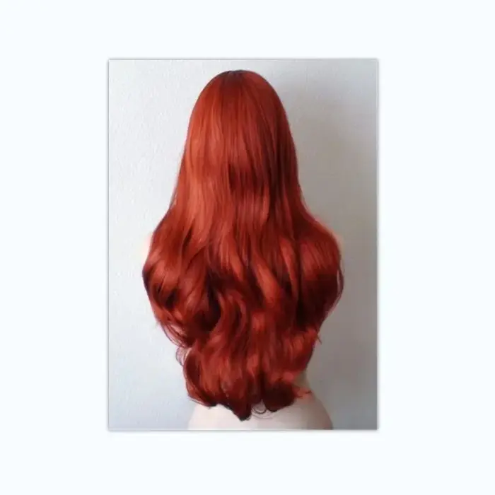 Anime la petite sirène rôle Cos perruque Halloween mascarade habiller cheveux longs bouclés boule