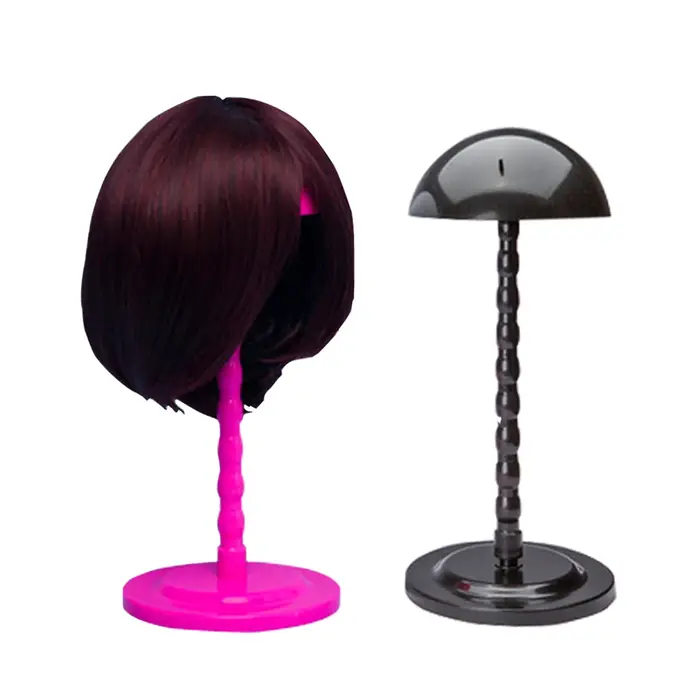 Support de perruque en plastique pliable