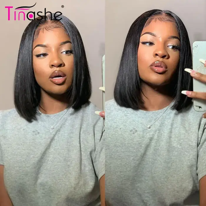 Tinashe Wear & Go perruque sans colle cheveux humains noeuds pré-blanchés