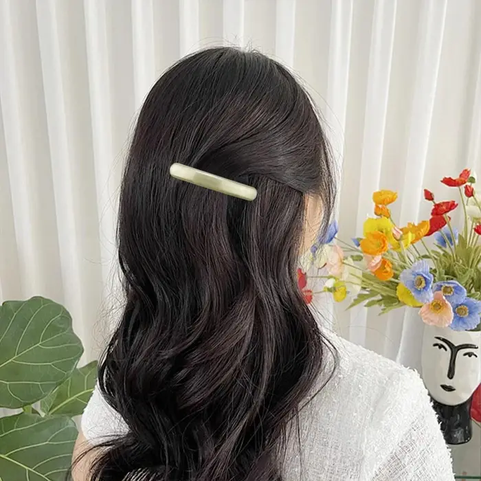 Barrettes fines rétro à ressort