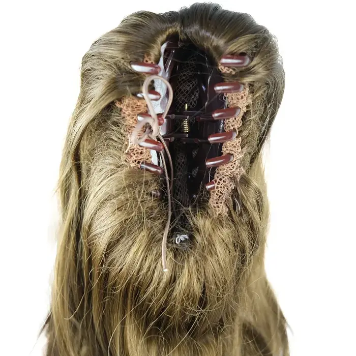 Extension de queue de cheval ondulée 28 "longue pièce de cheveux pince