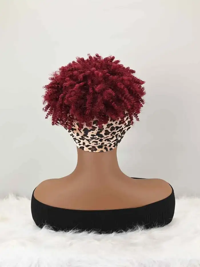 Perruque bandeau bouclée avec frange pour femme