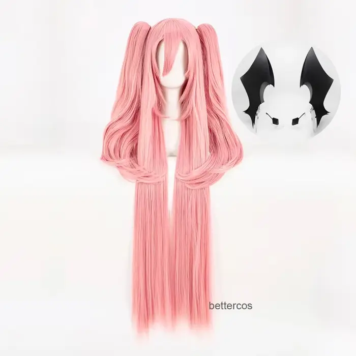 Owari no Seraph Of The End Krul Tepes Cosplay perruques 100CM longue pince droite queue de cheval résistant à la