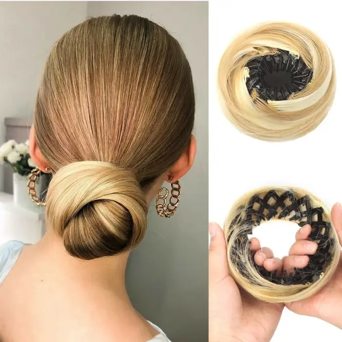 Chignon synthétique à clipser