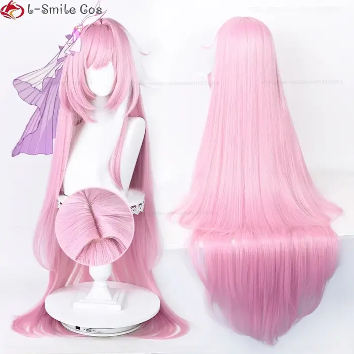 Elysia Cosplay perruque longue rose blanc perruques pour femmes Costumes