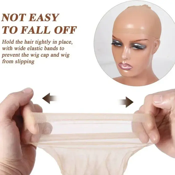 100 pièces HD bonnet de perruque haute qualité Transparent HD filets à cheveux tissage Nylon extensible dentelle avant