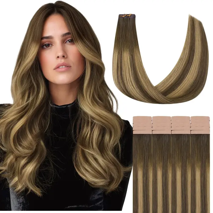 Bande dans les Extensions de cheveux humains véritable Remy Extension