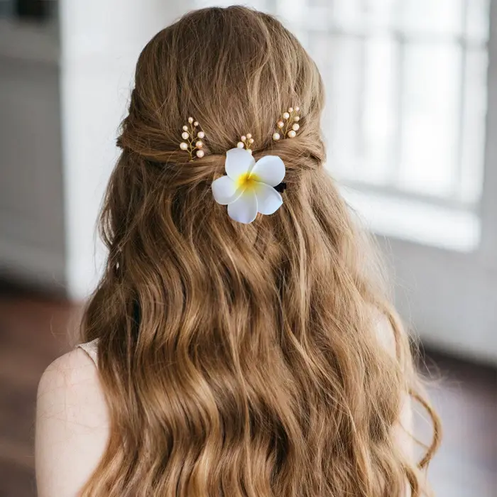 Pince à cheveux Plumeria