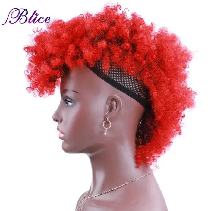 Blice – Extensions de cheveux Mohawk courts et crépus bouclés
