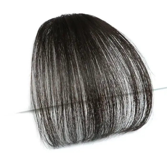 WIGSIN faux frange d'air synthétique pince-In Extension de cheveux frange faux postiche émoussée pou