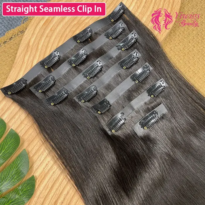 Extensions de cheveux invisibles sans couture 15A en PU
