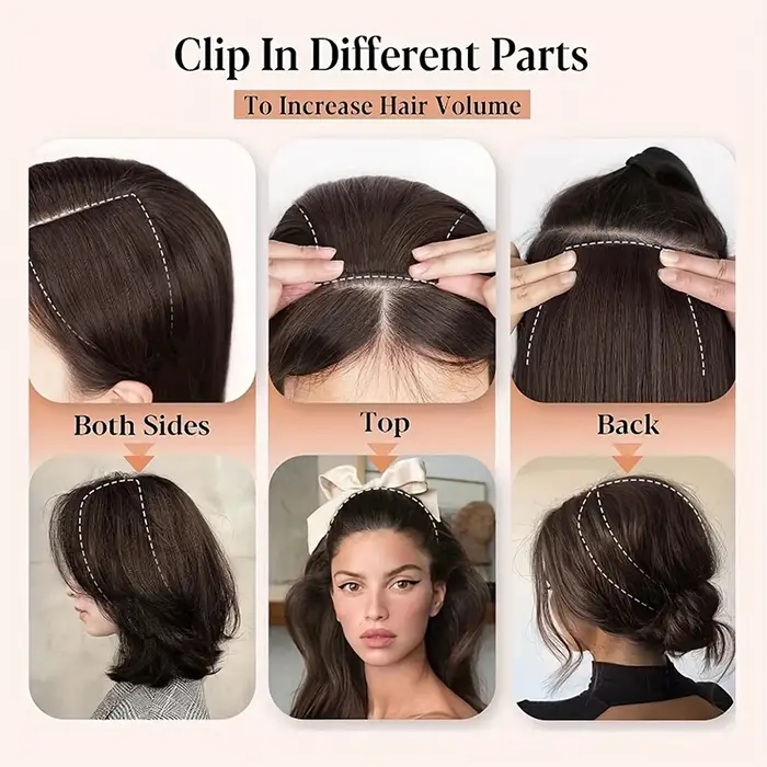 Extensions capillaires synthétiques invisibles sans couture