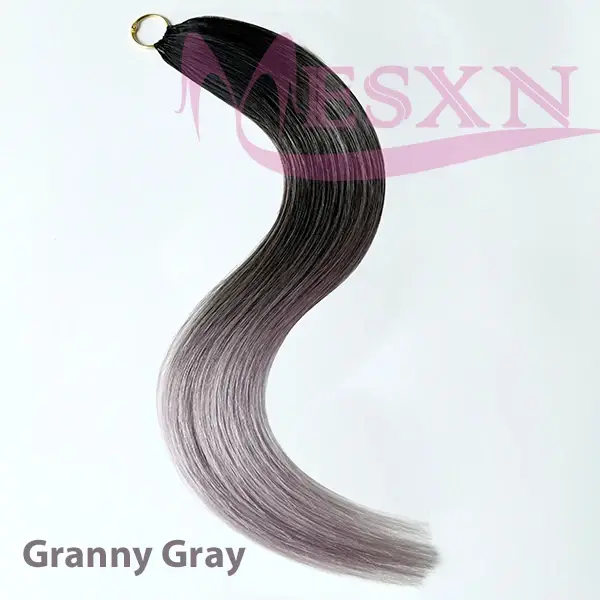 Nouvelles extensions de cheveux en plumes naturel 100% vrais cheveux humains Microring Extensions de