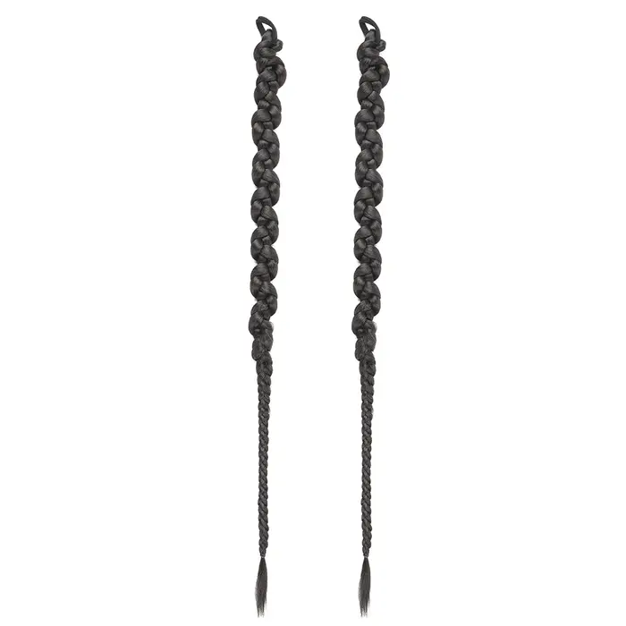 Extensions capillaires synthétiques tressées longues, ensemble de 2 pièces, Extension queue de cheva