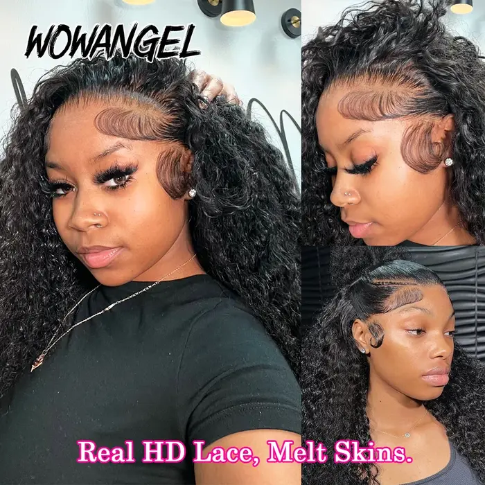 Perruque Full Lace Wig sans colle naturelle ondulée
