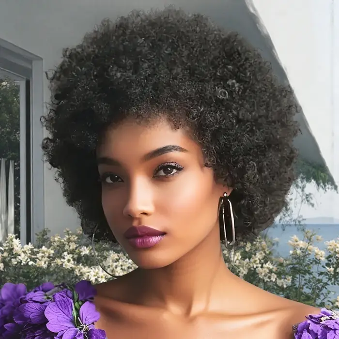 Perruque Afro crépue bouclée pour femmes