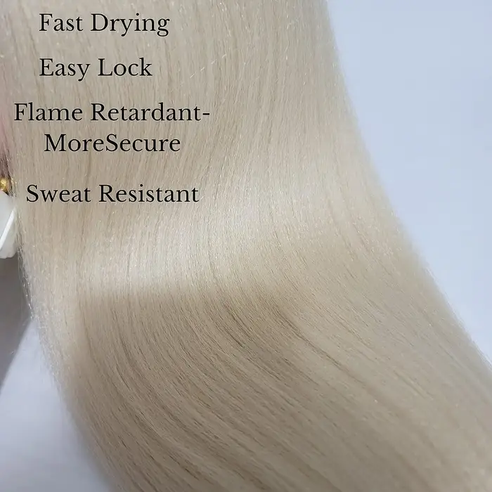 Extensions capillaires synthétiques Yaki lisses au Crochet